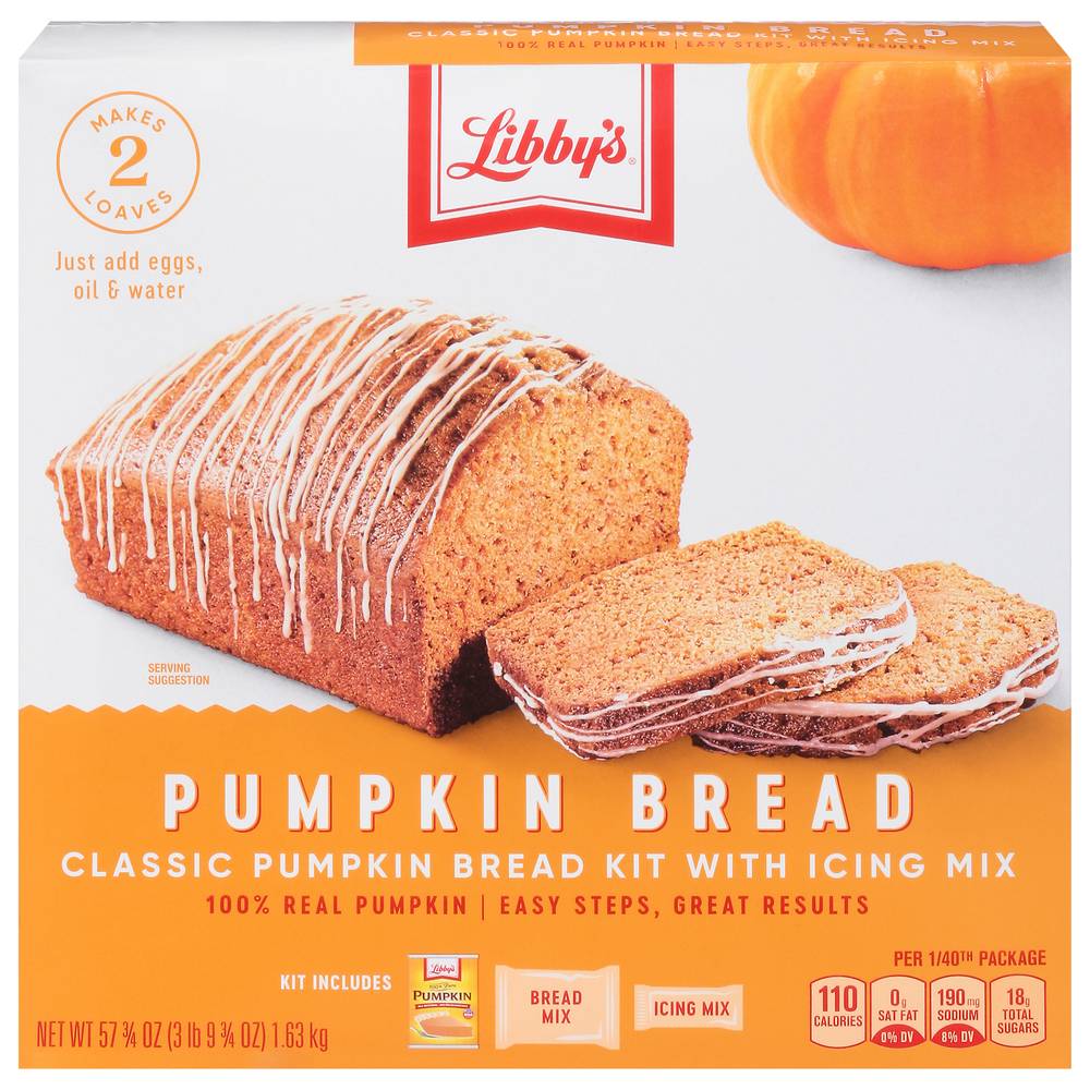 Libby's Pumpkin Bread Kit With Icing Mix (3.61 lbs)