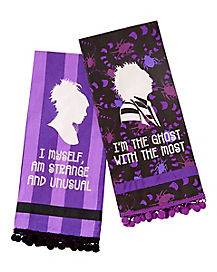 Lydia and Beetlejuice Quote Dishtowels 2 Pack - Beetlejuice