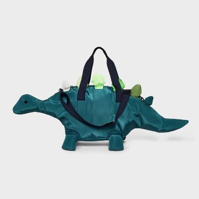 Cat & Jack Boys Dinosaur Duffel Bag, Green