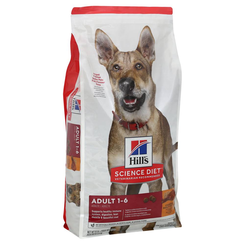 Hill's Chicken & Barley Recipe Adult 1-6 Dog Food (15 lbs)