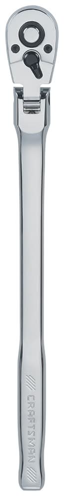 CRAFTSMAN 72 -Tooth 3/8-in Drive Full polish Handle Flexible Head Ratchet