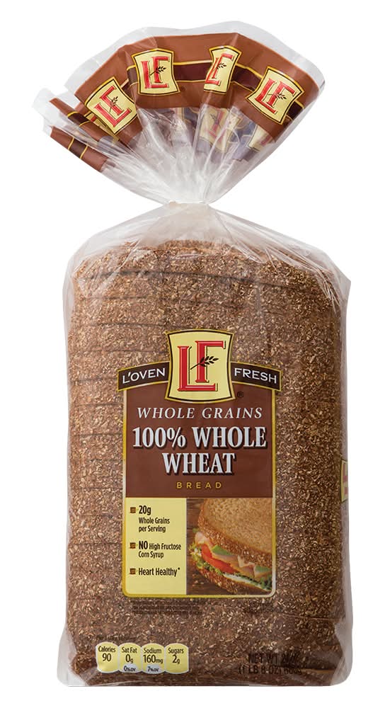 L'oven Fresh 100% Whole Wheat Wide Pan Bread