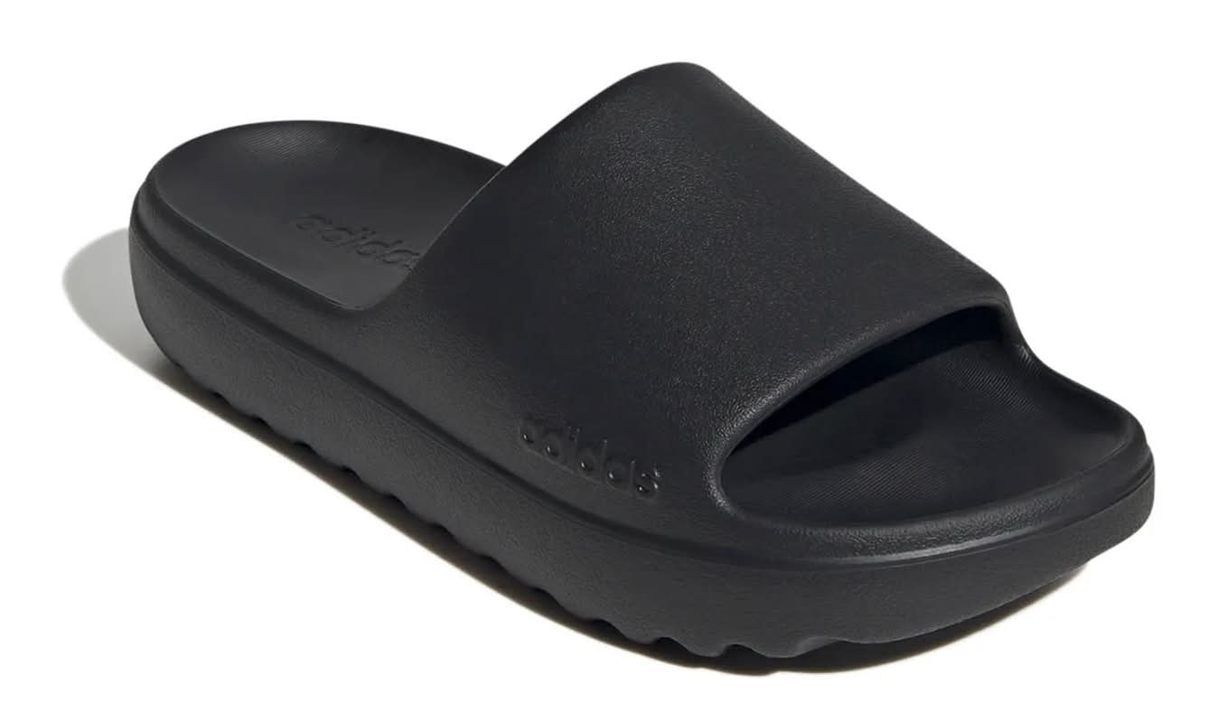 Adidas Adilette Lumia Slide Sandal (Black Medium - Women's 9 / Men's 8)
