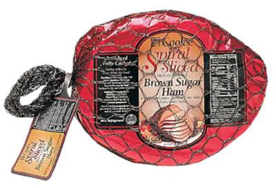 Cooks Brown Sugar Ham Spirals With Foil - 10.25 Lb