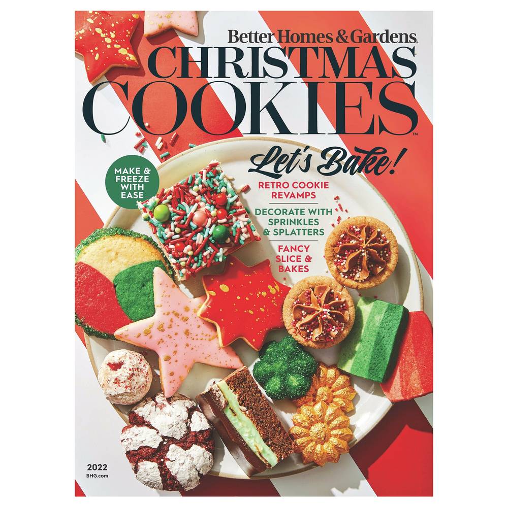 Better Homes & Gardens Christmas Cookies Magazine 2022