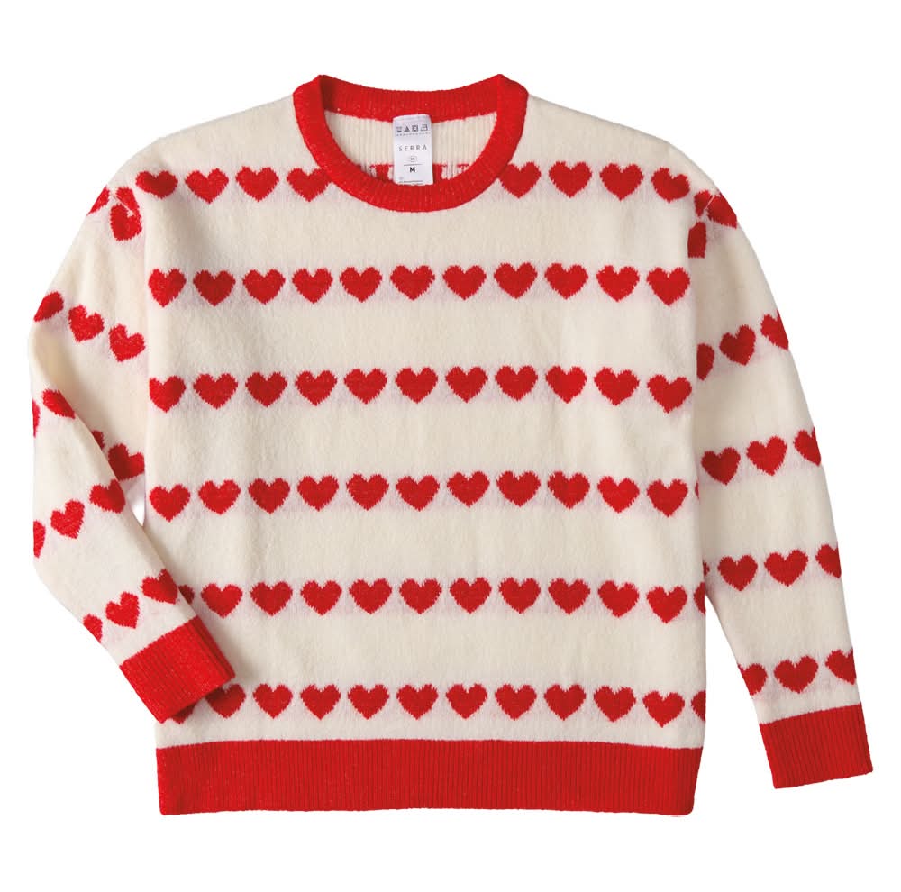 Serra M White Sweater