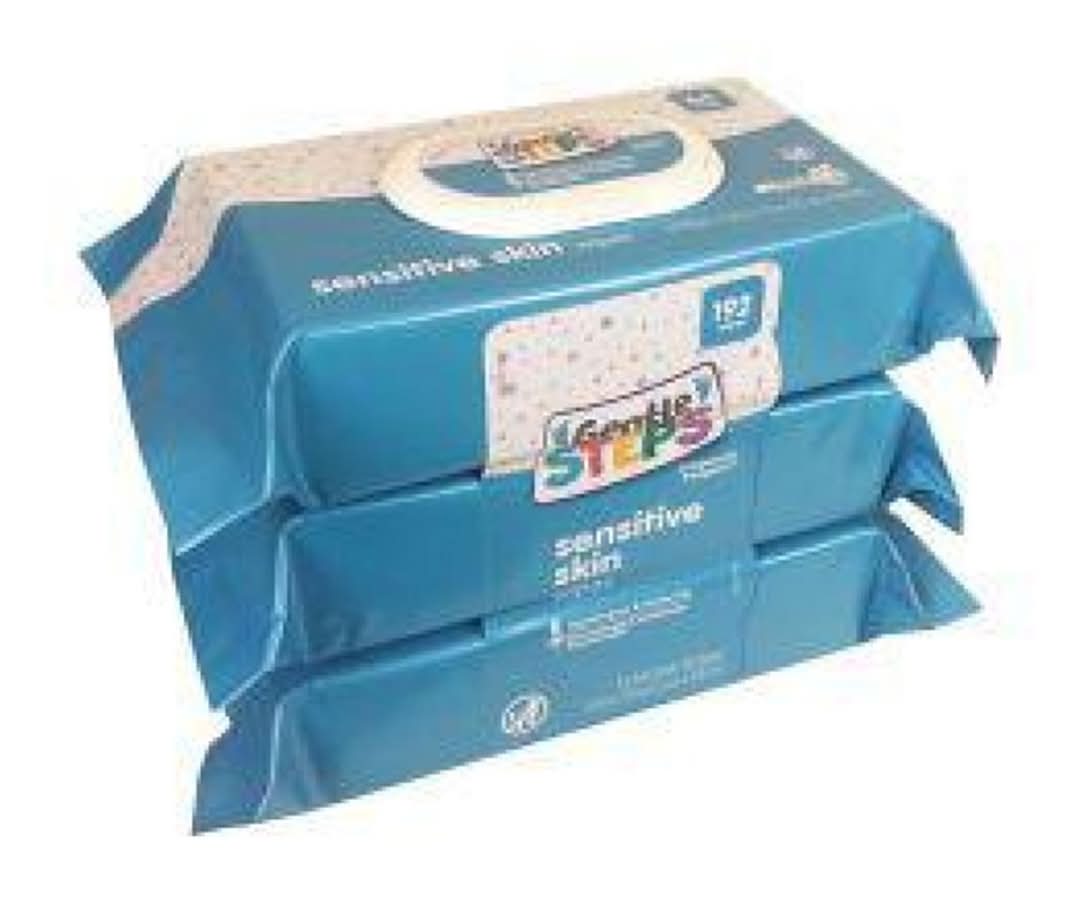 Gentle Steps Wipes - Sensitive 3 Pk 192 Ct