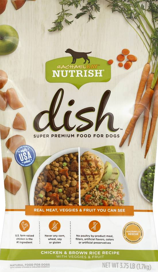 Rachael Ray Nutrish Dish Chicken & Brown Rice Premium Dog Food