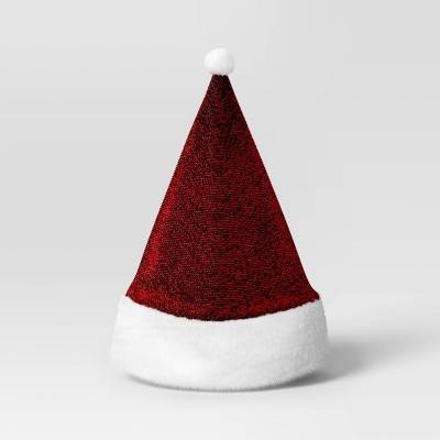 17" Flip Sequins Santa Christmas Hat - Wondershop™ Red/Green