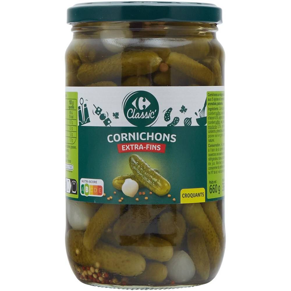 Carrefour - Cornichons extra-fins