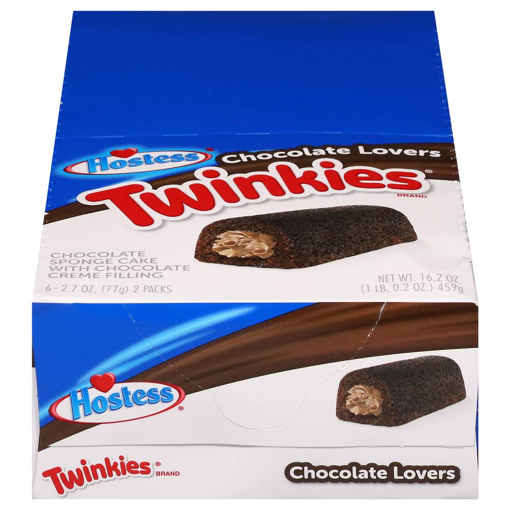 Hostess Spong Cake With Creme Filling Twinkies, Chocolate (2 x 6 ct)