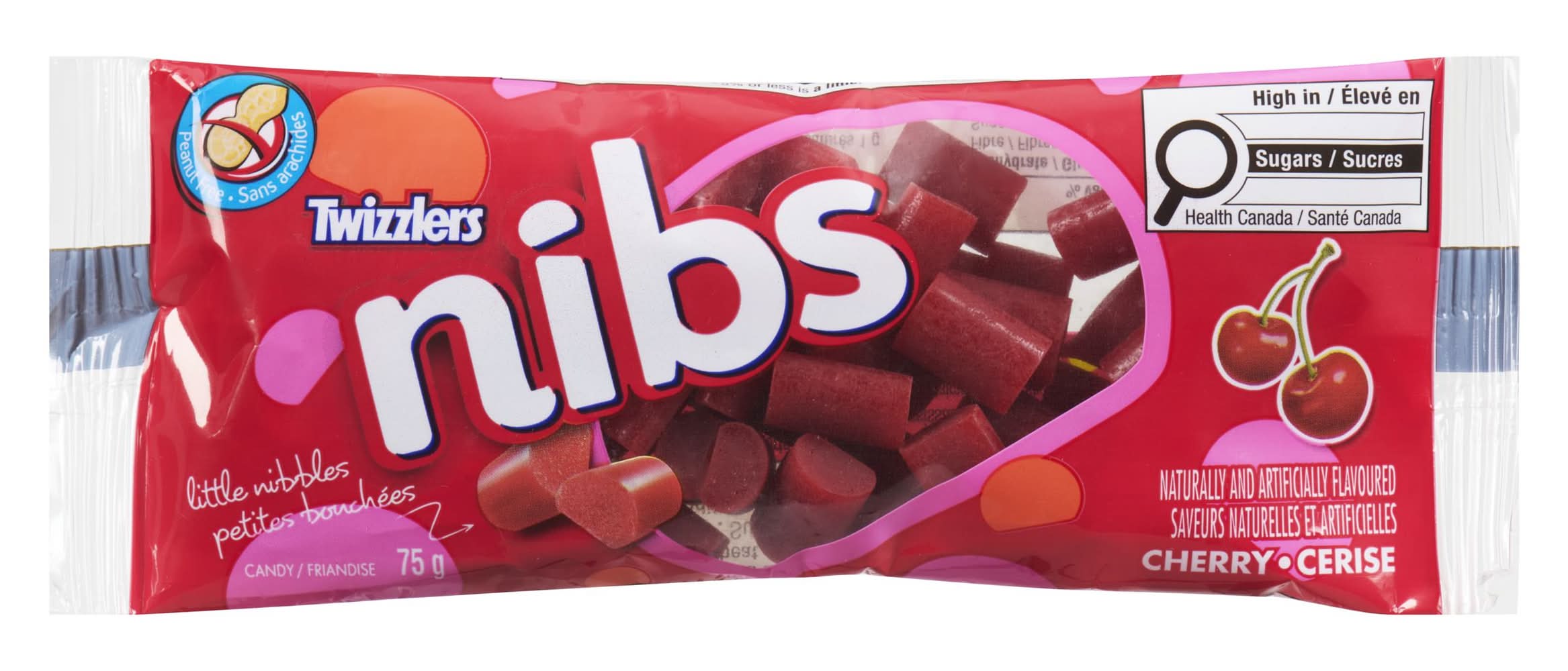 Twizzler's friandises (cerise ) - twizzlers nibs candy, cherry (75 g)