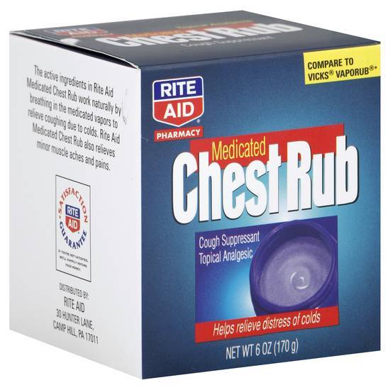 Rite Aid Medicated Chest Rub Cough Suppressant