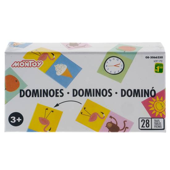 Montoy Toy Domino Cards, 28 Pieces (##)