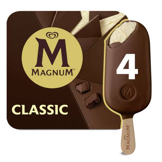 MAGNUM - Bâtonnets glacés - Classic  - x4 - 316g