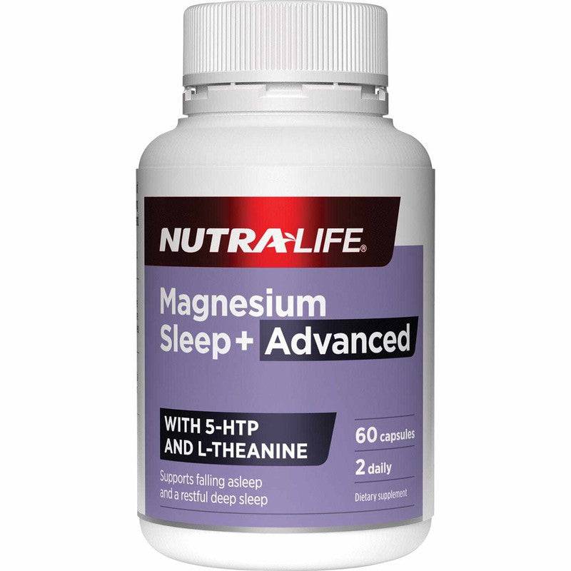 Nutra-Life Sleep + Advanced with 5HTP Capsules 60s