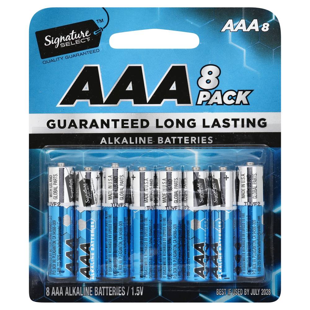 Signature Select Alkaline Guaranteed Long Lasting Aaa Batteries