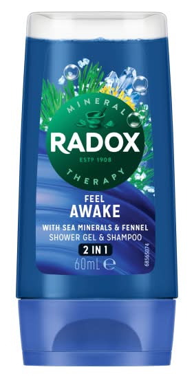 Radox 2 In 1 Shower Gel & Shampoo Feel Awake (60ml)