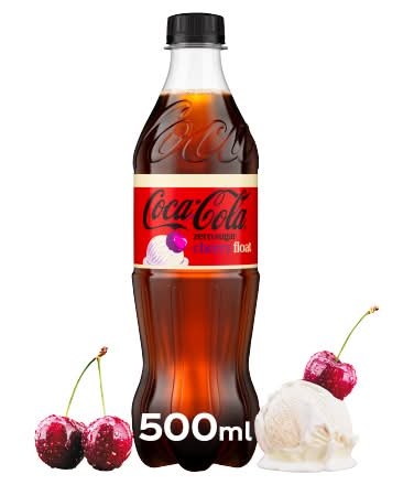 Coca-Cola Cherry, Zero Sugar Float Soda (500ml)