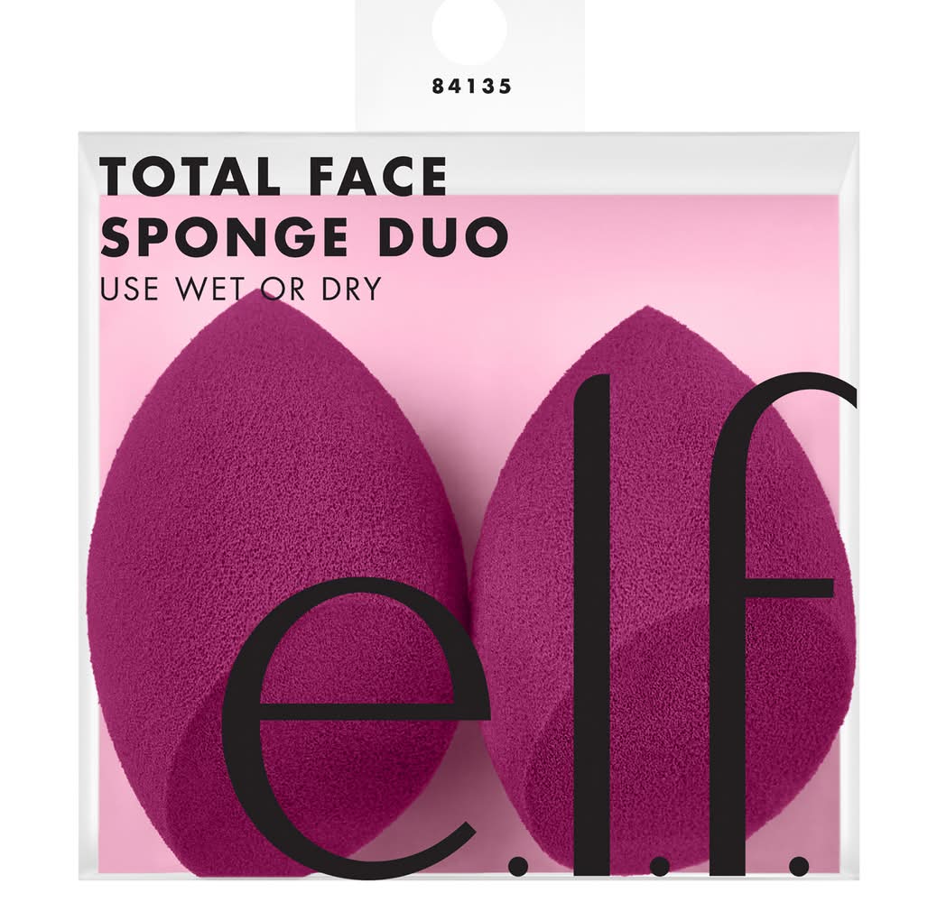 e.l.f. Total Face Sponge Duo (1.6 oz, 2 ct)