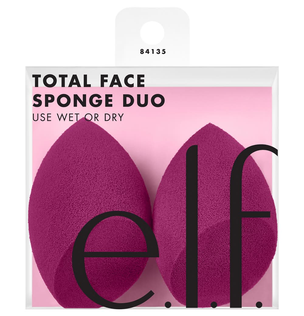 e.l.f. Total Face Sponge Duo (1.6 oz, 2 ct)