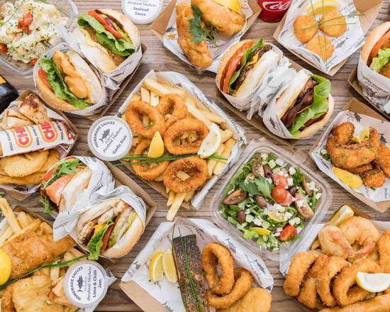 Seafood and fast food comfort food options