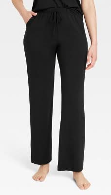 Auden Cloud Knit Pajama Pants, Women, M, Black