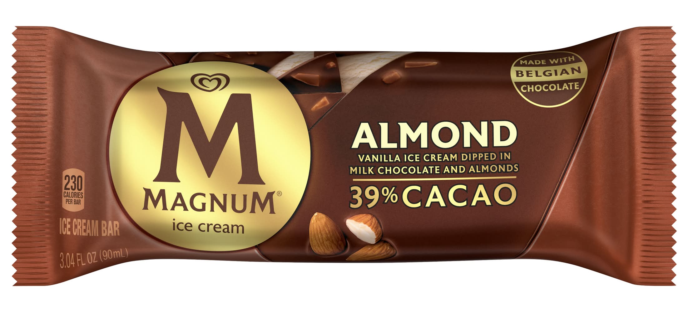 Magnum Almond Ice Cream Bar, Vanilla (3.4 fl oz)