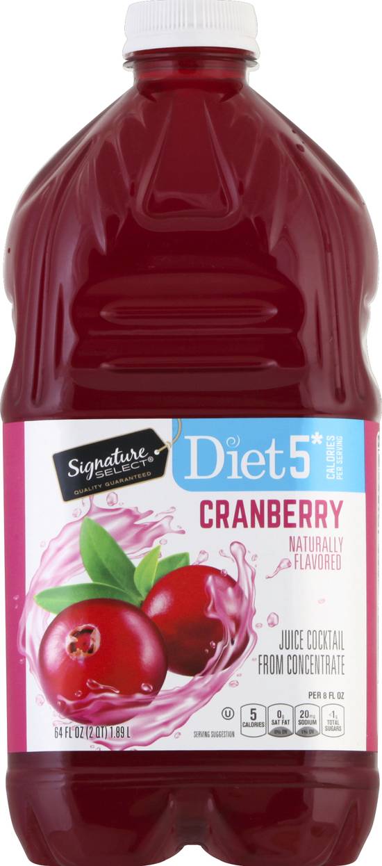 Signature Select Diet 5 Cranberry Juice Cocktail (64 fl oz)