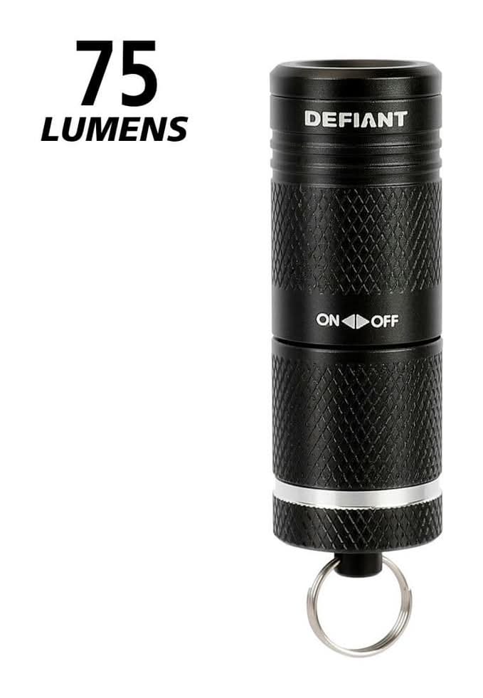 defiant rechargeable flashlight in silver LED Aluminum Combo (8-pack) with Batteries The Aluminum Flashlight is expertly crafted from durable aluminum Defiant Rechargeable Led Flashlight and