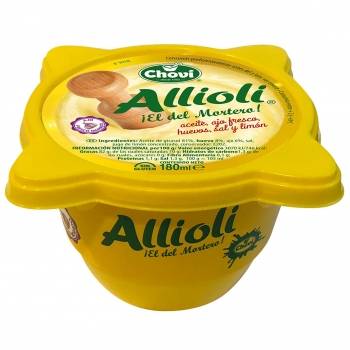 Salsa allioli ajo fresco morado Chovi sin gluten 180 g.