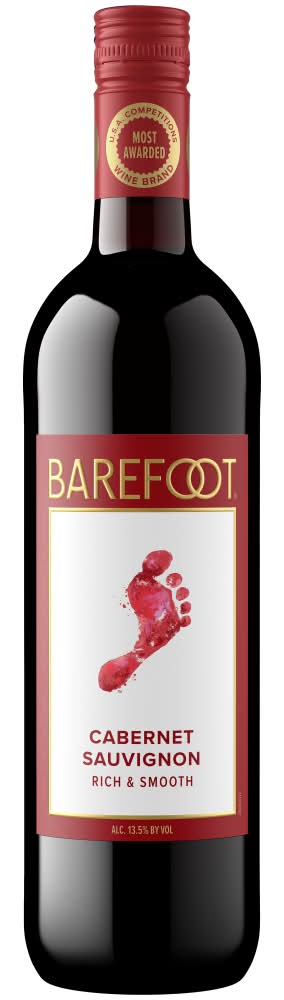 Barefoot Wine Cabernet Sauvignon California Red Wine (750 ml)