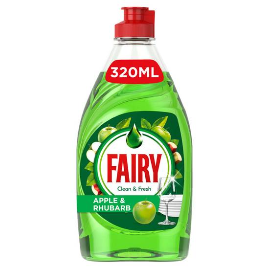 Fairy Clean & Fresh Washing Up Liquid Apple & Rhubarb 320ML