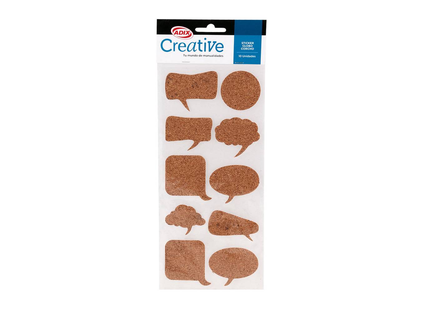 Adix creative sticker globo corcho (10 un)