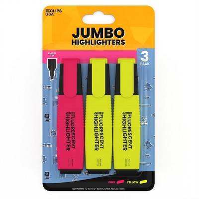 49426: Assorted Jumbo Highlighters - 3 Pack (48 Packs)