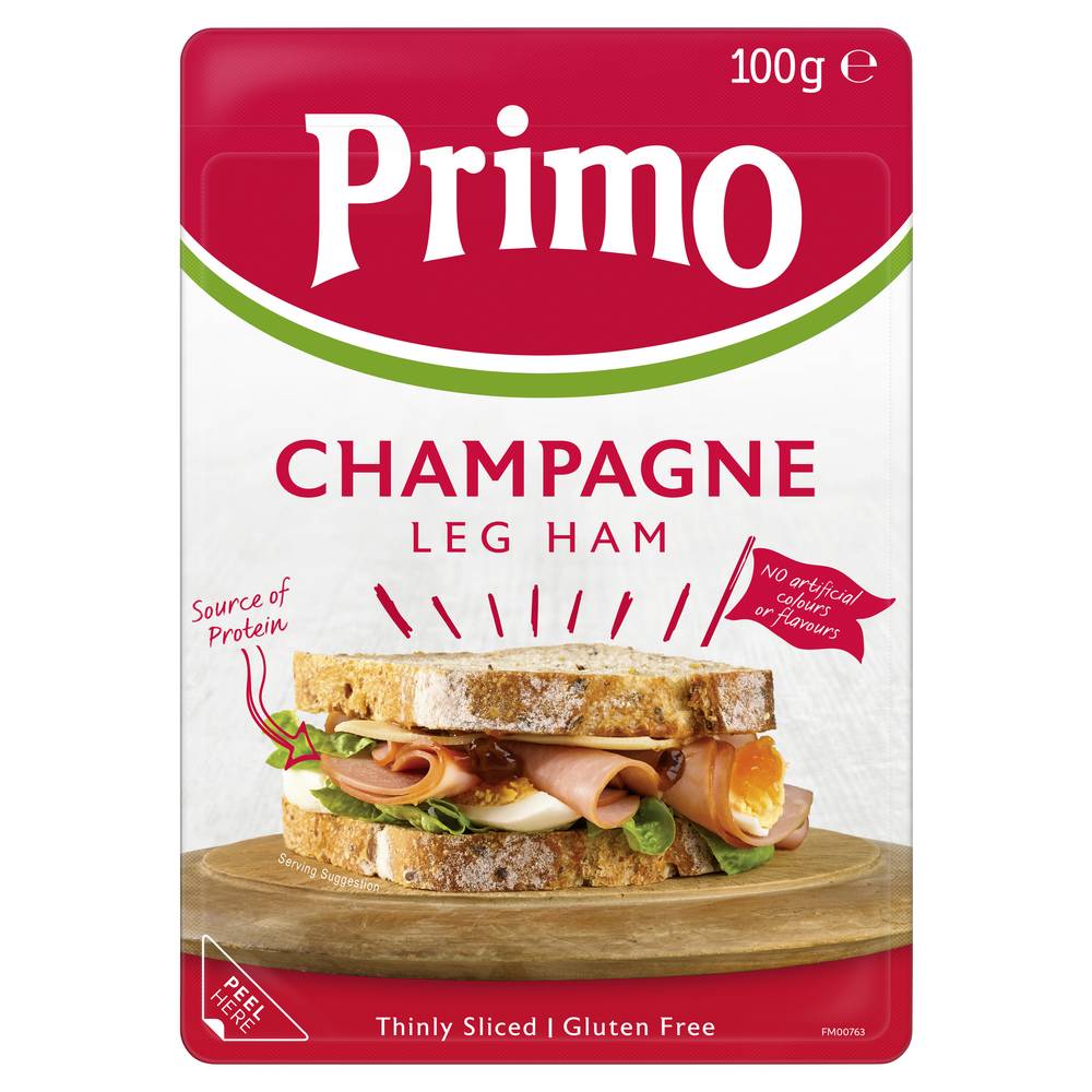 Primo Thinly Sliced Champagne Leg Ham (100g)