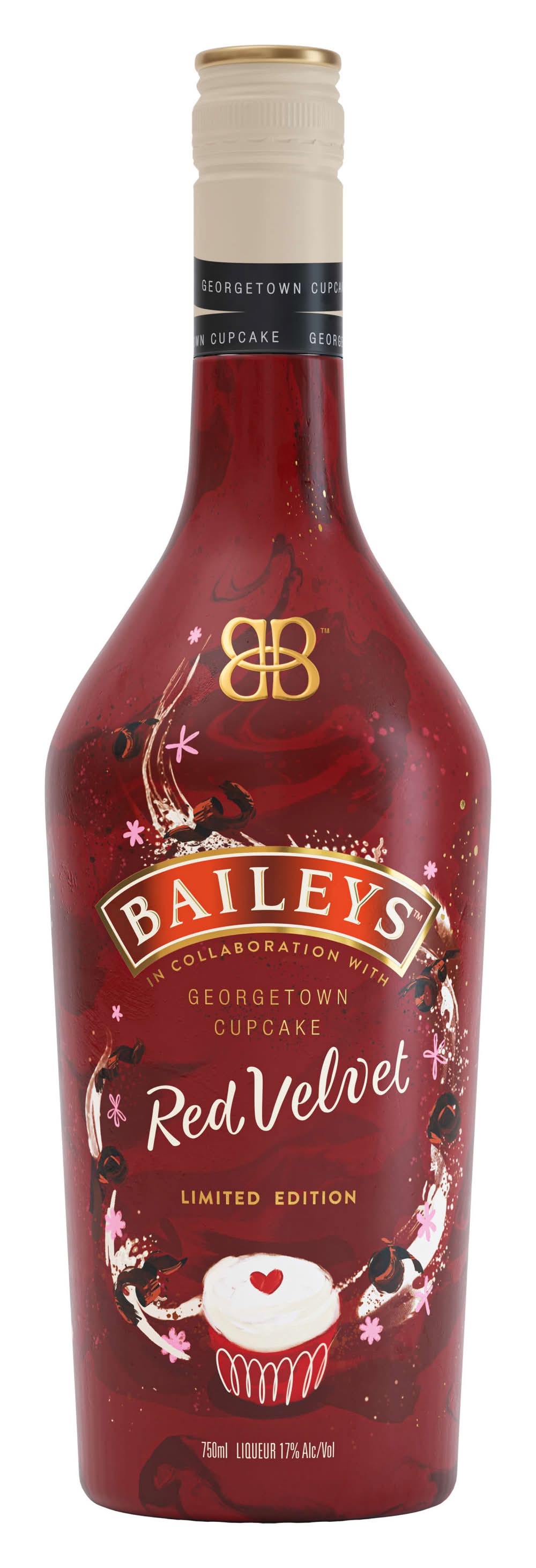 Baileys Irish Cream Liqueur Limited Edition, Red Velvet (750 ml)