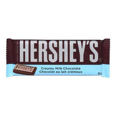 Hershey's barre de chocolat au lait crémeux - chocolate full sized bar, chocolate candy bar (45 g)
