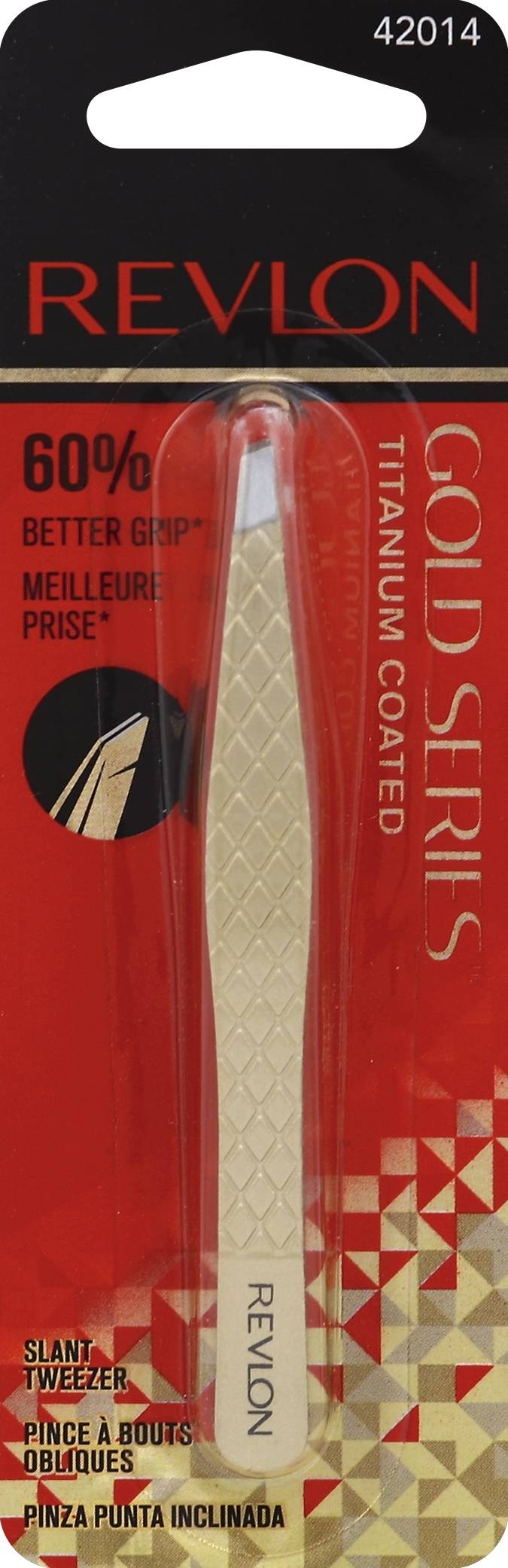 Revlon Gold Series Titanium Coated Slant Tweezer