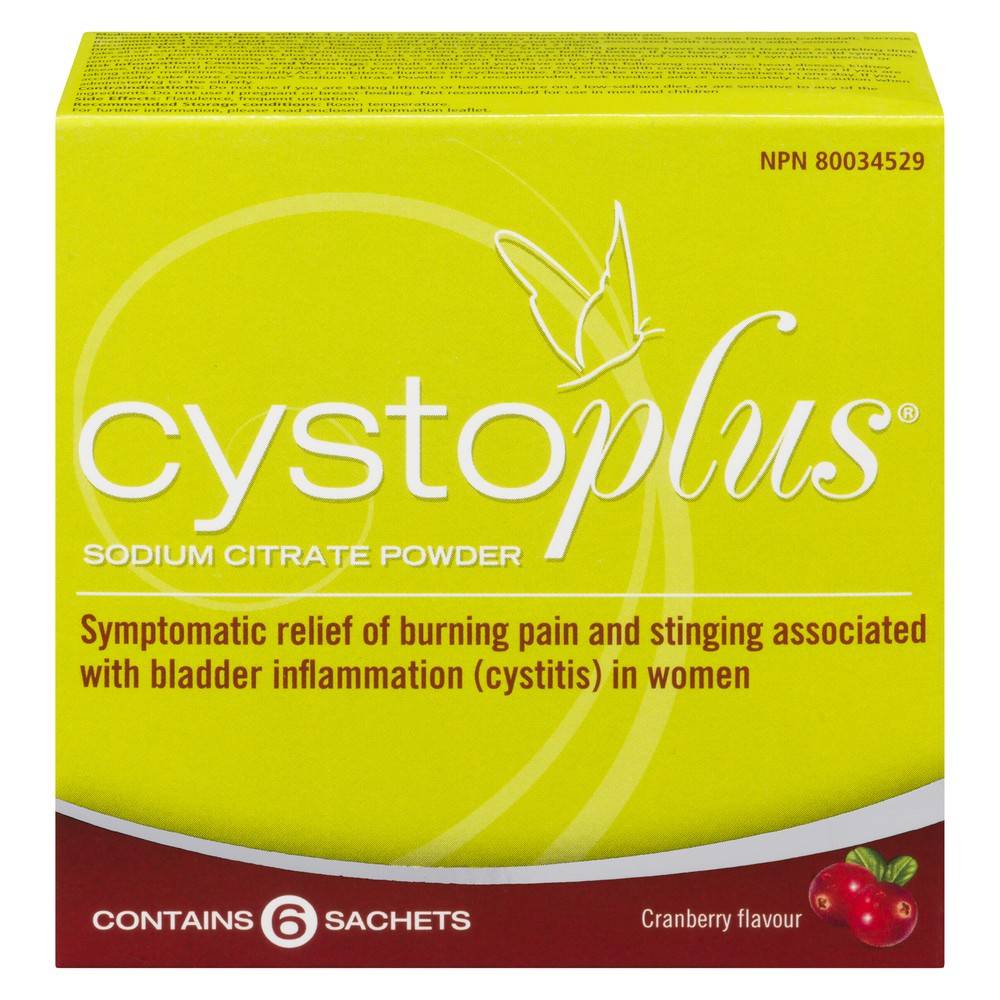 Cystoplus Sodium Citrate Powder Cranberry (6 x 5.6 g)