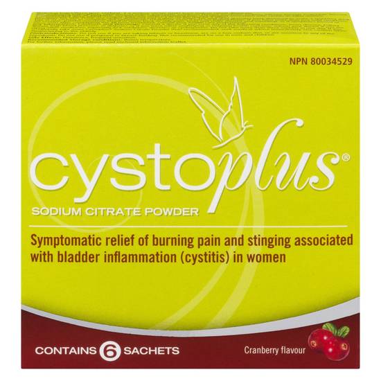 Cystoplus Sodium Citrate Powder Cranberry (6 x 5.6 g)