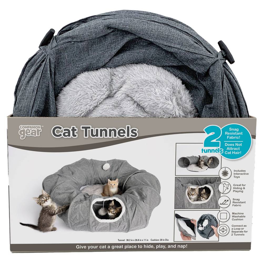 Companion Gear Cat Play Tunnels and Bed (2 ct)