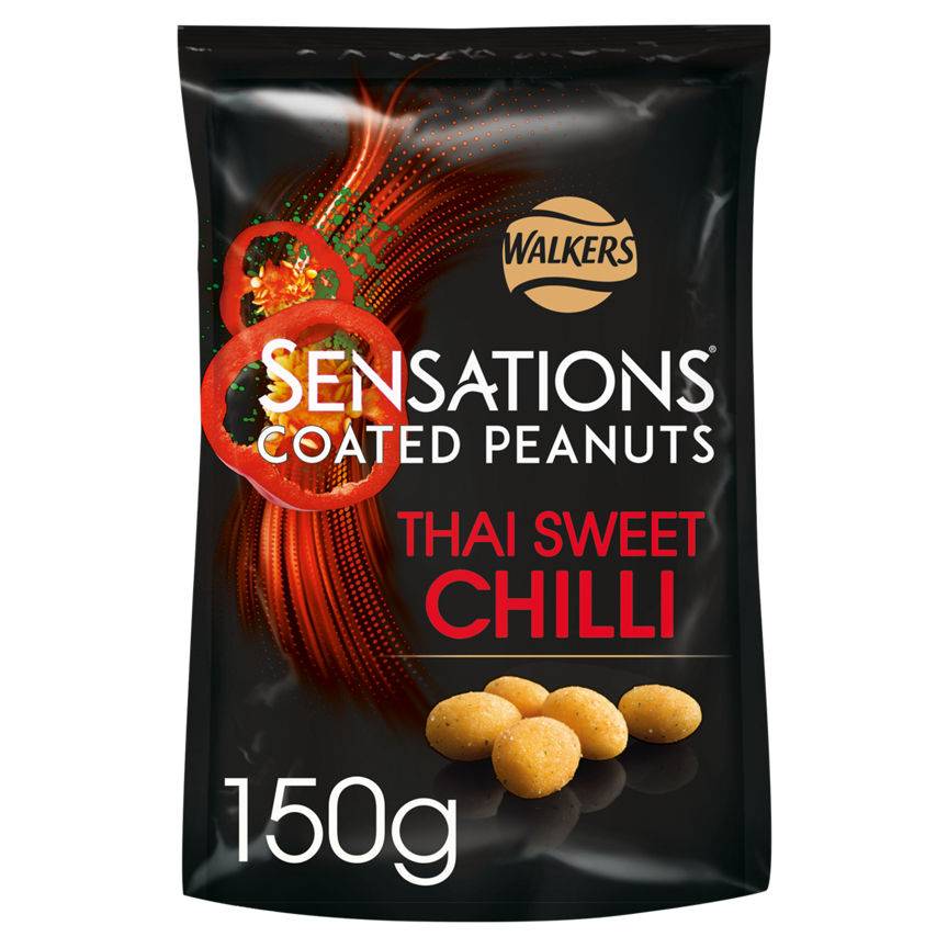 Walkers Sensations Thai Sweet Chilli Coated Sharing Peanuts (150g)