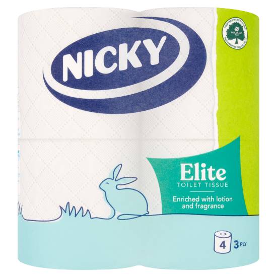 Nicky Elite Toilet Tissue Rolls (3 ply)