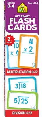 School Zone Get Ready Flash Cards Multiplication & Division (2 ct)
