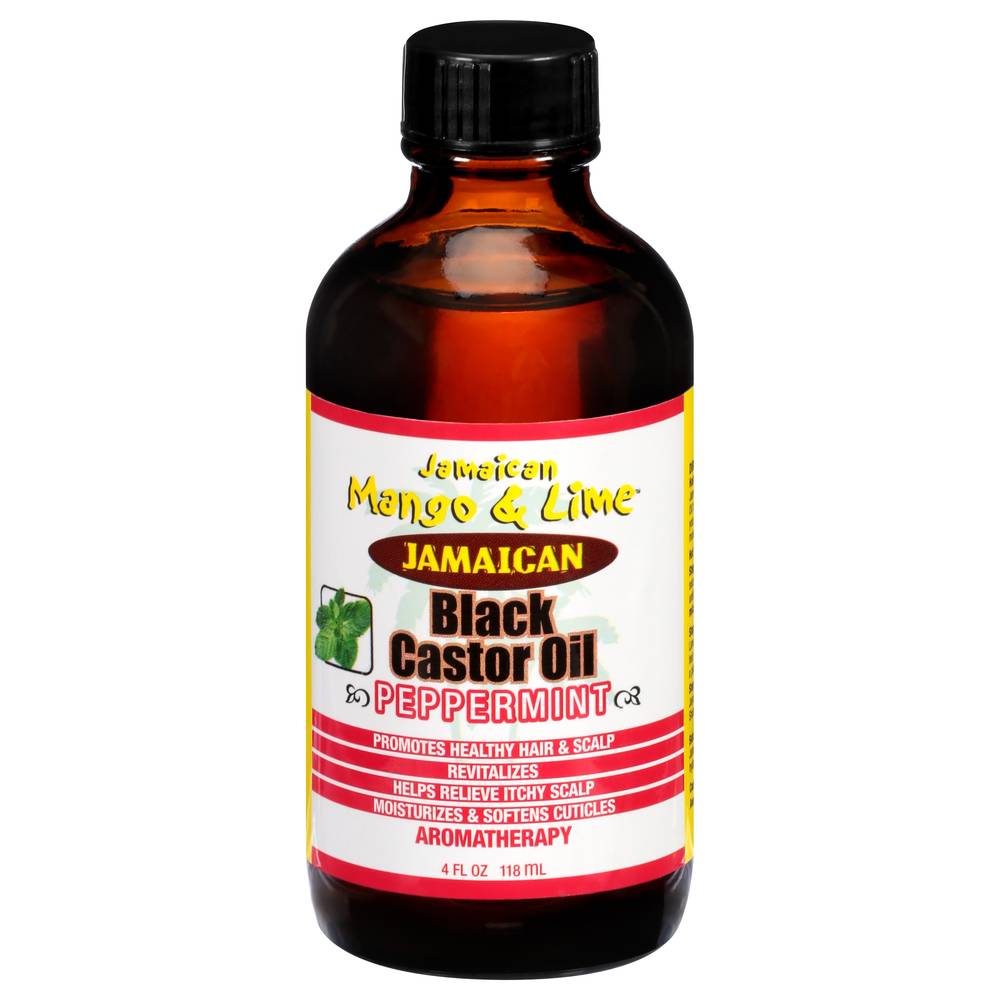 Jamaican Mango & Lime Peppermint Black Castor Oil (4 fl oz)