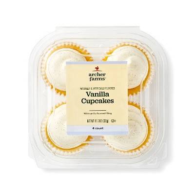 Archer Farms Vanilla Bean Cupcake With Vanilla Cream Filling