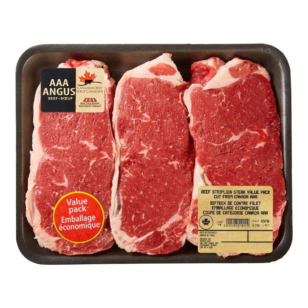 Your Fresh Market Aaa Angus Beef Striploin Steak Delivery Near Me
