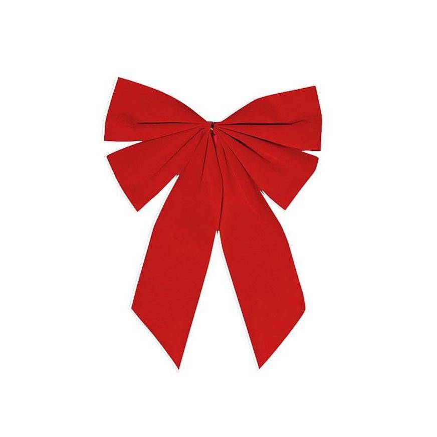 Red Velveteen Holiday Bow