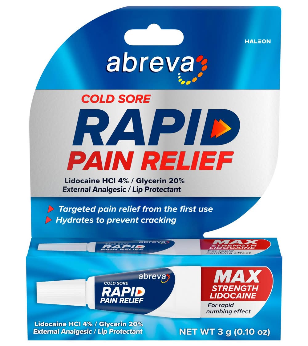 Abreva Rapid Pain Relief (3 g)